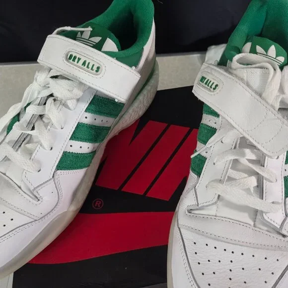 Size 12 - adidas Forum Low White Green Gum Great Looking Shoe! - Picture 7 of 9